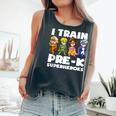 Super Hero Teacher Apparel I Train Pre-K Superheroes Comfort Colors Tank Top Pepper