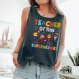 Teacher Of Tiny Superheroes Pre-K Kindergarten Teacher Comfort Colors Tank Top Pepper