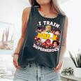 I Train Pre-K Superheroes Back To School Teacher Comfort Colors Tank Top Pepper