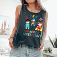 Virtual Teaching I Teach Masked Superheroes Pre-K Teacher Comfort Colors Tank Top Pepper