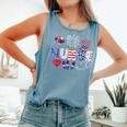 4Th Of July Nurse American Flag Fourth Of July Nurse Comfort Colors Tank Top Blue Jean