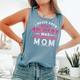 Breast Cancer Survivor Support Pink Ribbon Bravery Mom Comfort Colors Tank Top Blue Jean