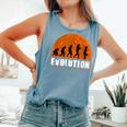 Butterfly Watching Human Evolution Comfort Colors Tank Top Blue Jean