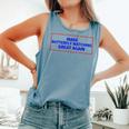 Butterfly Watching Great Again Parody Comfort Colors Tank Top Blue Jean