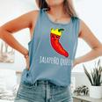 Jalapeno Queen Comfort Colors Tank Top Blue Jean