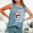 Just A Girl Who Loves Ghost Hunting Ghost Hunter Women Comfort Colors Tank Top Blue Jean