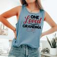 Love My Grandma One Loved Grandma Comfort Colors Tank Top Blue Jean