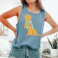 I Love Mom Golden Retriever Labrador Dog Lover Women Comfort Colors Tank Top Blue Jean