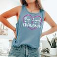 Mother's Day Cute One Loved Grandma Graphic Comfort Colors Tank Top Blue Jean
