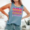 One Loved Grandma Mother Day Vintage Comfort Colors Tank Top Blue Jean