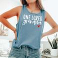 One Loved Grandma Mother's Day Best Grandma Comfort Colors Tank Top Blue Jean