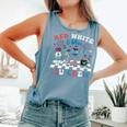 Red White Blue Icu Nurse Crew 4Th Of July Independence Day Comfort Colors Tank Top Blue Jean