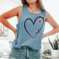 Taylor First Name I Love Taylor Girl With Heart Comfort Colors Tank Top Blue Jean