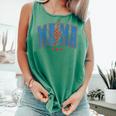 American Mama And Mini 4Th Of July Mama Lignting Bolt Comfort Colors Tank Top Light Green