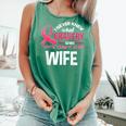 Breast Cancer Bravery Wife Breast Cancer Awareness Husband Comfort Colors Tank Top Light Green