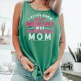 Breast Cancer Survivor Support Pink Ribbon Bravery Mom Comfort Colors Tank Top Light Green