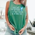 Butterfly Watching Flying Insect Entomologist Entomology Comfort Colors Tank Top Light Green