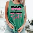 Dad And Mom Of The Birthday Girl Family Matching Party Comfort Colors Tank Top Light Green