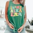 Groovy In My Nina Era Nina Retro Comfort Colors Tank Top Light Green