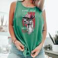 Hawk Tush Spit On That Thing Llama July 4Th Comfort Colors Tank Top Light Green