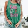 Just A Girl Who Really Loves Cuckoo Clocks Comfort Colors Tank Top Light Green