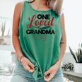 Love My Grandma One Loved Grandma Comfort Colors Tank Top Light Green