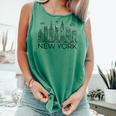 New York City Skyline Statue Of Liberty New York Nyc Women Comfort Colors Tank Top Light Green