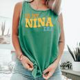 In My Nina Era Groovy Tie Dye Comfort Colors Tank Top Light Green