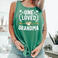 One Loved Grandma Cute Comfort Colors Tank Top Light Green