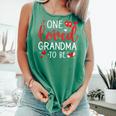 One Loved Grandma To Be Valentines Pregnancy Announcement Comfort Colors Tank Top Light Green