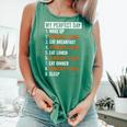 Perfect Day Wingsuit Flying For Women Comfort Colors Tank Top Light Green