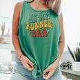 In My Runner Era Running Marathon Retro Groovy Vintage Comfort Colors Tank Top Light Green