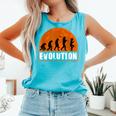 Butterfly Watching Human Evolution Comfort Colors Tank Top Lagoon