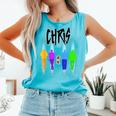 Chris Name For Chris Personalized For Women Comfort Colors Tank Top Lagoon