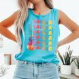 Girl Retro Taylor First Name Personalized Groovy 80'S Pink Comfort Colors Tank Top Lagoon