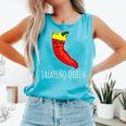 Jalapeno Queen Comfort Colors Tank Top Lagoon