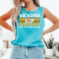 Be Kind To Every Kind Animal Vegan Vegetarian Retro Vintage Comfort Colors Tank Top Lagoon