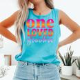 One Loved Grandma Mother Day Vintage Comfort Colors Tank Top Lagoon