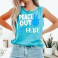 Peace Out 12Th Grade Graduation Last Day School Student Bday Comfort Colors Tank Top Lagoon