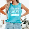 Rockstar 1St Grade Last Day Autographs Signing Day Signature Comfort Colors Tank Top Lagoon