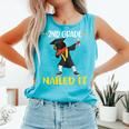 Second 2Nd Grade Nailed It Graduated Black Boy Class Of 2022 Comfort Colors Tank Top Lagoon