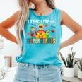 I Teach Pre K Superheroes Kindergarten Teacher Comfort Colors Tank Top Lagoon