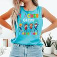 Teacher Of Tiny Superheroes Pre-K Kindergarten Teacher Comfort Colors Tank Top Lagoon