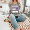 Bravery Mom Pancreas Cancer Awareness Ribbon Comfort Colors Tank Top Grey