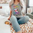 Class Of 2041 Girls Dabbing Unicorn Grow With Me Comfort Colors Tank Top Grey