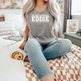 Eddie Personal Name Girl Eddie Comfort Colors Tank Top Grey