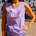 4Th Of July Nurse American Flag Fourth Of July Nurse Comfort Colors Tank Top Lagoon