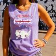 4Th Of July Pregnancy Patriotic Af Pregnant Man Women Comfort Colors Tank Top Violet