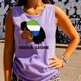 Afro Woman Sierra Leone Flag African Comfort Colors Tank Top Violet