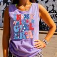 In My American Girl Era 4Th Of July Patriotic Girl Comfort Colors Tank Top Violet